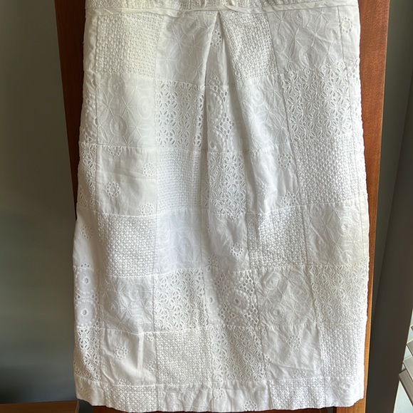 Lilly Pulitzer White Patchwork Eyelet Sleeveless Dress Sz 8 - Picture 5 of 13